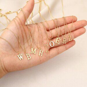 Letter pendant necklace